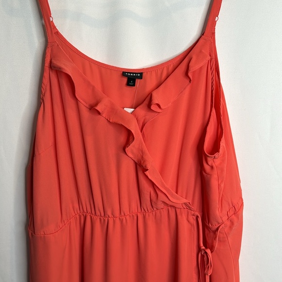 ❤️3/$30 Torrid Coral Blouse - Picture 2 of 9